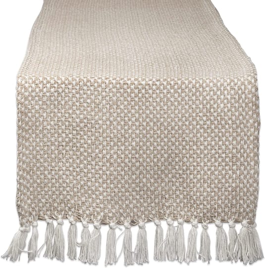 DII® 108" Woven Fringed Table Runner
